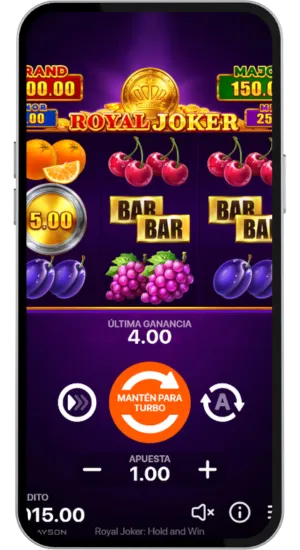 Vista de la combinación ganadora